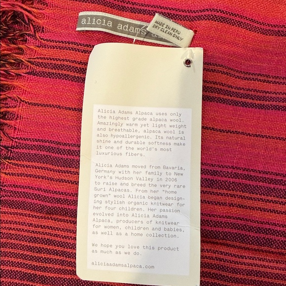 Alicia Adams Baby Alpaca and Silk Blend Scarf - Picture 3 of 3